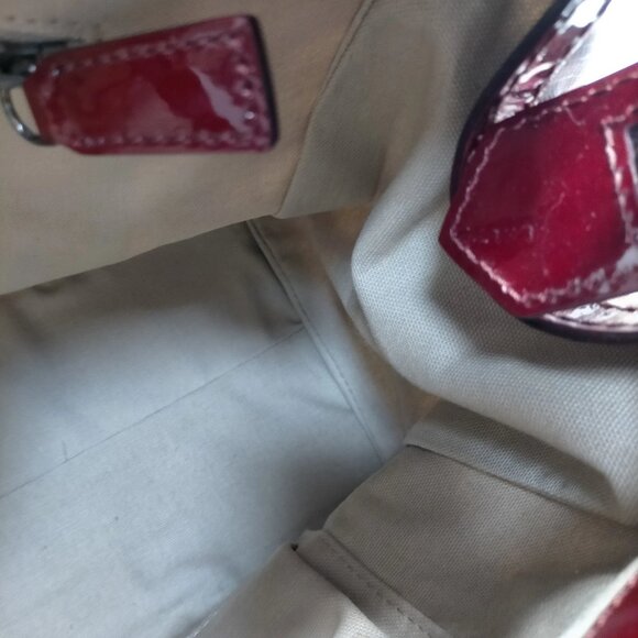 Burberry Bordeaux PVC Hand Bag mon455-102725 - Picture 12 of 16